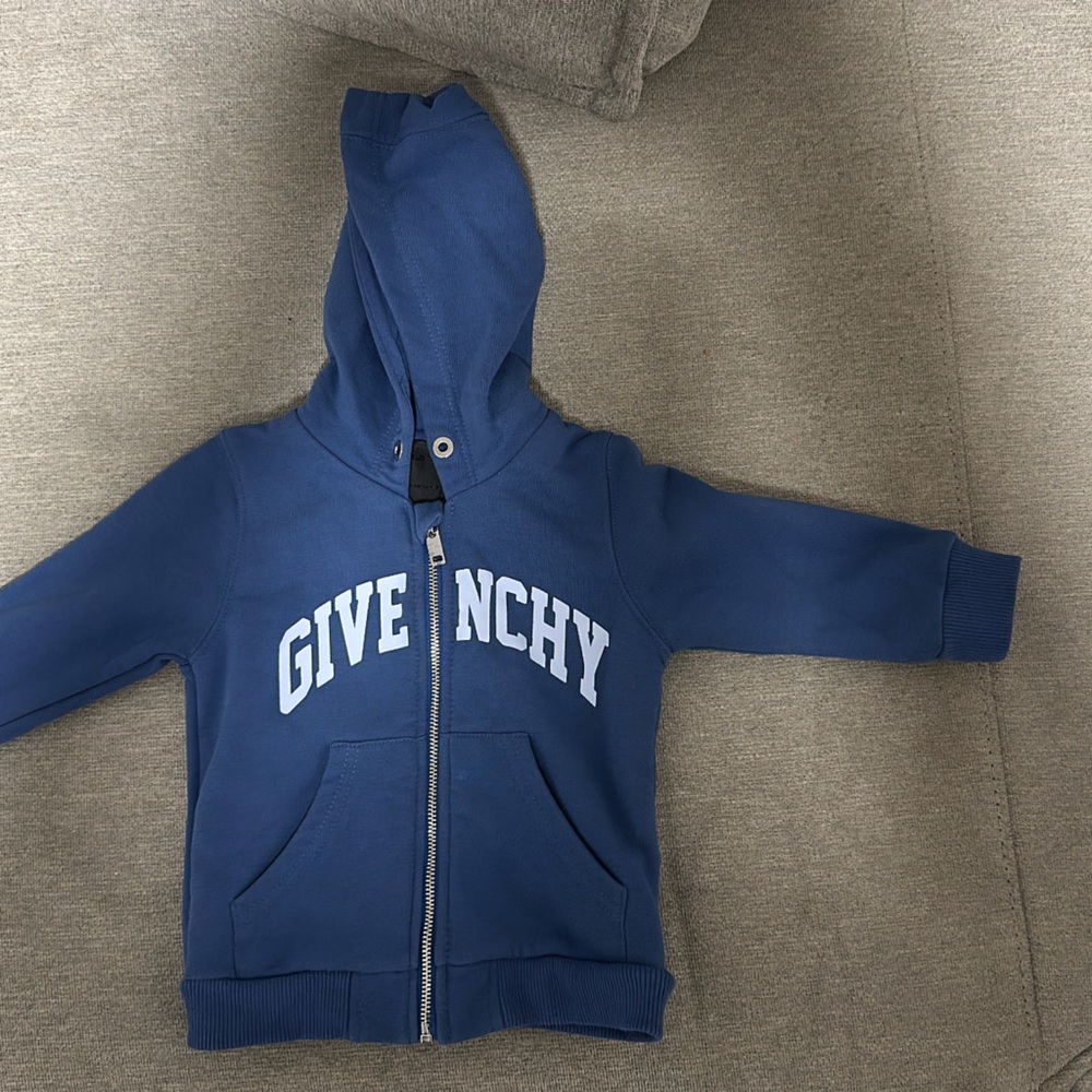 Givenchy Kids Royal Blue Zip-Up Hoodie